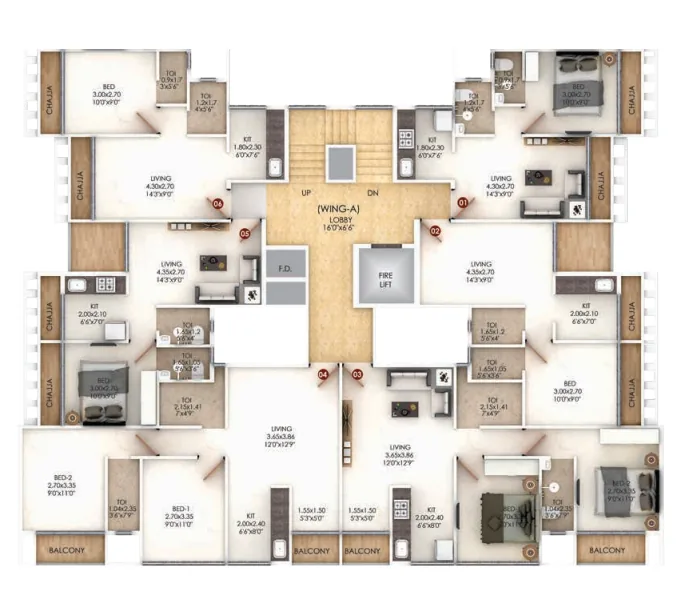 Floor plan locked